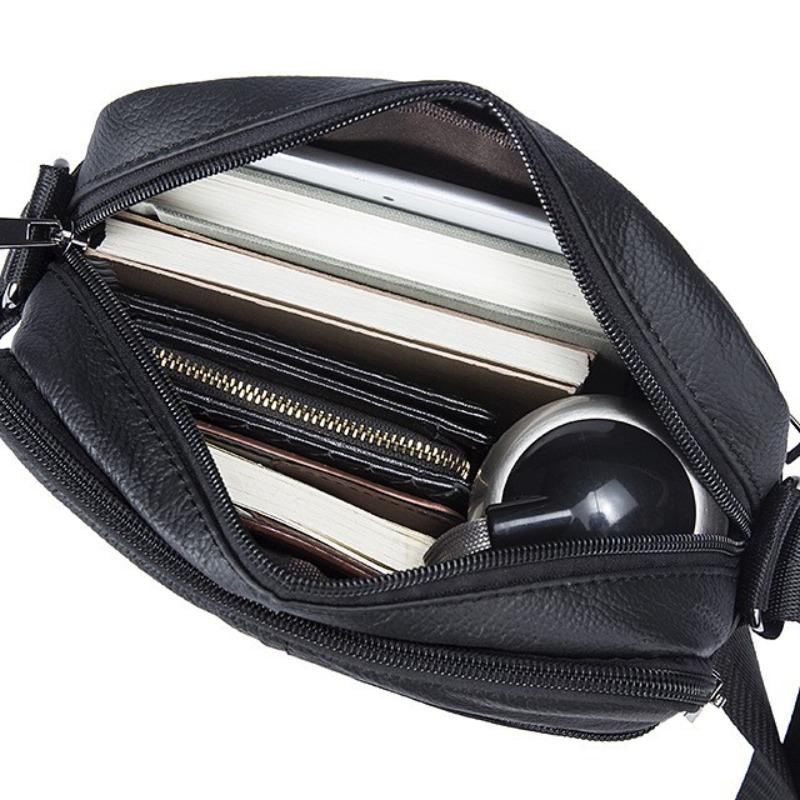 Borsa alla moda in pelle a spalla singola, Borsa a tracolla quadrata multifunzionale, Borsa a tracolla casual
