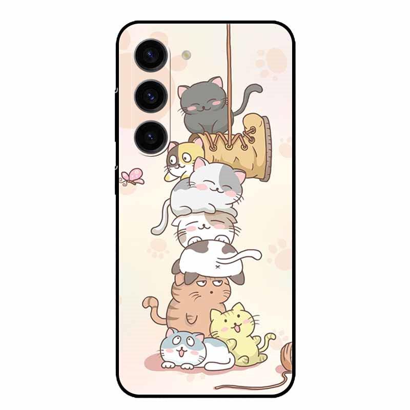 

For Samsung Galaxy A56 5G Case Cute Cartoon Soft TPU Silicone Cover for Galaxy A26 / A36 / A 56 Phone Cases A 26 36 Black Coques Galaxy A56