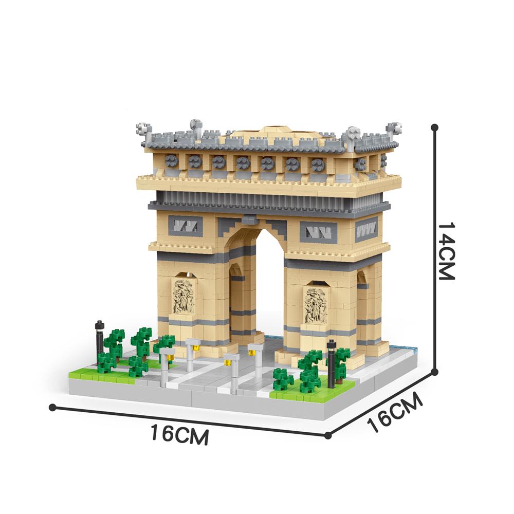 

Non-Toxic Knew Built Super Mini Roman Colosseum Micro Building Blocks Toy Euro History Model Deco At Home Triomphe Pisa Eiffel Tower Brick with box