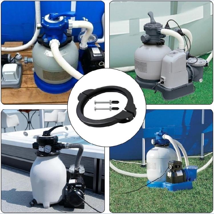 Pool Pump Seals Inground Pool Pump Part Pool Pump Lid Replacement Flange Valves Clamp Pool Pump Repair Set for SF80110-2