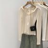 Damen Koreanischer Rosa Kapuzen-Strick-Cardigan-T-Shirt - Herbst/Winter 2025 Kollektion, Vielseitig als Innenlage oder Oberbekleidung