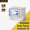 Magcubic Auto Focus Android14 4K Projector 900ANSI 8K Native 1080P HY350Max With Wifi6 BT5.4 16G Allwinner H726 Portable Outdoor