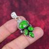 Grüner Kupfer Türkis Anhänger, 925 Sterling Silber Anhänger Edelstein Schmuck, handgefertigter Anhänger Erstaunlicher Schmuck, Geschenk für Sie