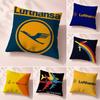 Brand Lufthansa Cushion Cover Premium Reversible Pillow Cover In Dual Comfort Decor for Home Car