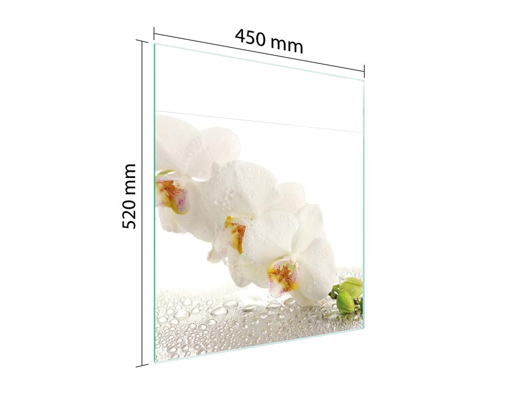SZKLANA DESKA DO KROJENIA 45x52 ORCHIDEA