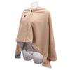 Heated Shawl 3 Heating Levels Zipper Design Soft Wearable Heated Throw Blanket for Home Office Travel