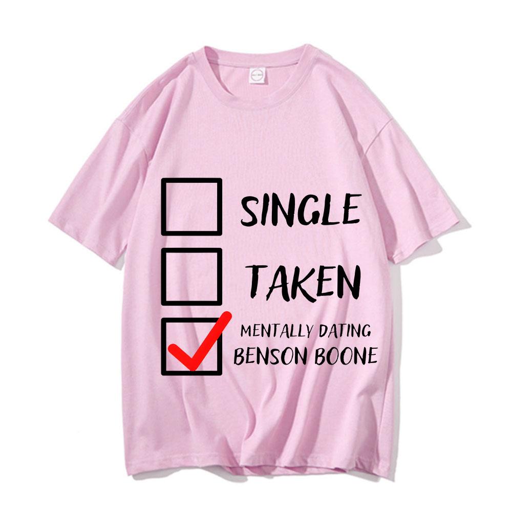 Single Taken Benson Boone T-shirt Hip Hop Manga Comic Tshirt Cotton Short Sleeve Casual Tee-shirt Print T Shirt