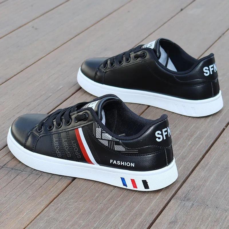 Pantofi bărbați 2025 primăvară impermeabili pantofi albi mici versiune coreeană pantofi sport și de agrement versiune coreeană pantofi de bord la modă versatili antiderapanți