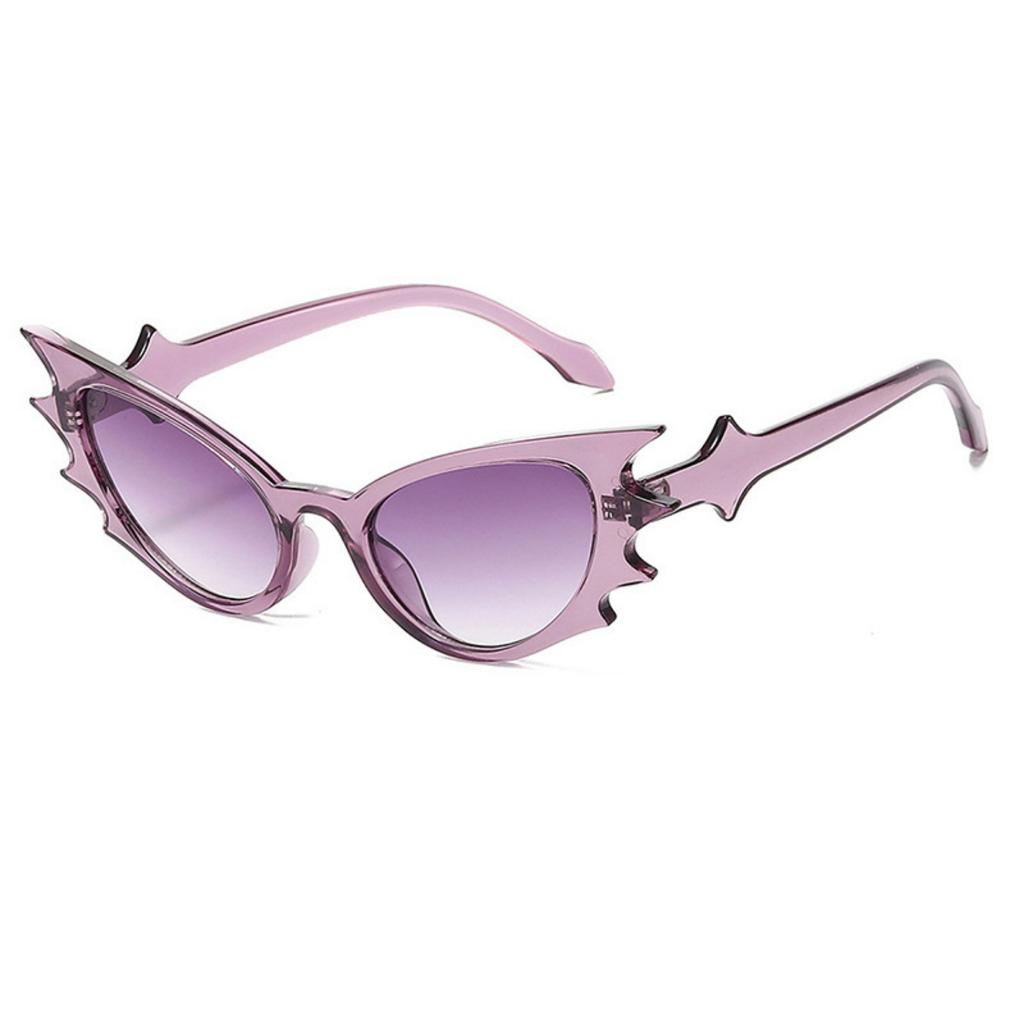 Bat Sunglasses Punk Retro Hip Hop Style UV Protection Sunglasses for Halloween Everday Life and Party