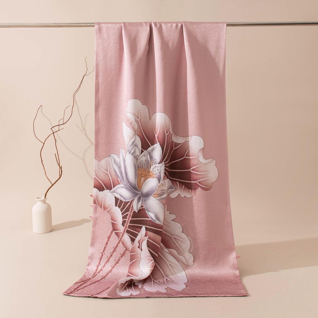 Mulberry Silk Snowflake Scarf: Gift Boxed Qipao Shawl