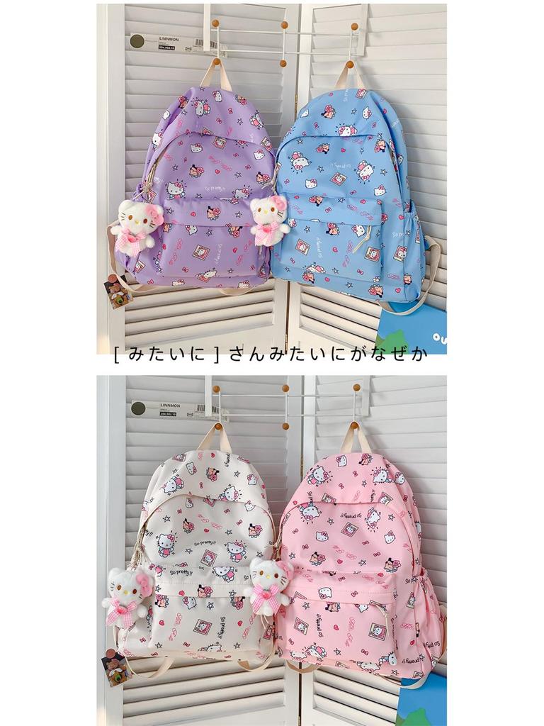 Large Capacity KT Cat Cartoon Backpack for Girls and Students
