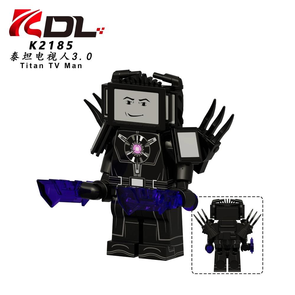 Skibidi Toilet MOC Abstract Robot Building Blocks Compatible With LEGO Monitor TV Man Delicate Figures Mini Model Bricks Toys