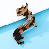 Fashion Acrylic Acetate Dachshund Dog Brooch Cute Cartoon Animal Pin