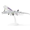 1/300 Scale 20cm Singapore A380 Toy Plane Model Kit Die-cast Metal Airplane Model with Stand for Collections and Display or Gift