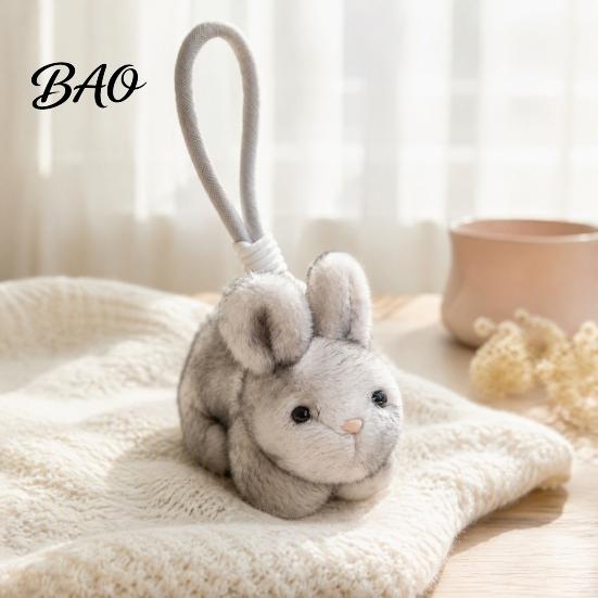 Fragrant Rabbit Bag Decoration Scented Bunny Plush Keychain, Mini Stuffed Animal with Fragrance Decorative Pendant for Keys Beads, Cute Hanging