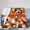 Donkeys Kong Bananzas Blanket  Super Warm Fashion Plush Throw Blanket For Girls Boys Bedroom Flannel Bedspread Bed Cover