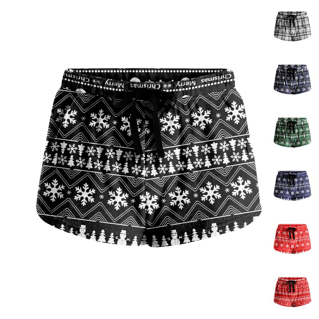 Women's Soft Stretch Flannel Short Side Pocket Drawstring Casual Pajama Pants Soft Pajama Pants