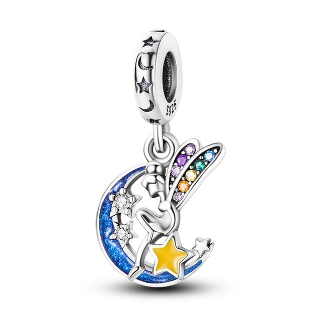 925 Sterling Silver Charms Beads Animal Pendant Dangle Fit Necklace Bracelet Gift Women Party