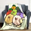 1pc Cute Vegetable Characters Blanket Warm, Cozy, And Soft, Suitable for Sofas, Beds, Cars, And Office Use.Perfect for Camping And Travel, Making It a