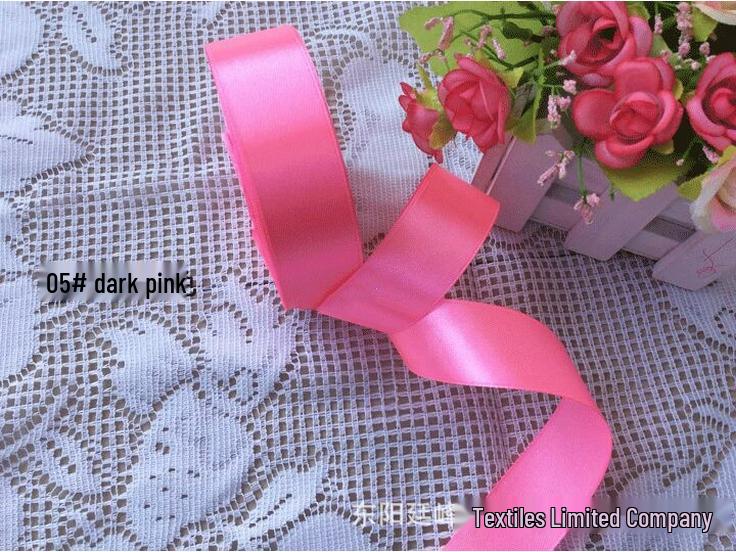 2cm Silk Satin Ribbon for Gift, Cake Decoration, Floral Arrangements, Bows, and Badges.