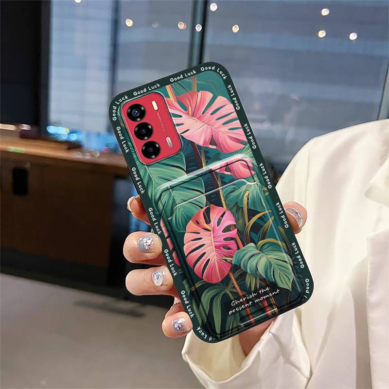 Graffiti Fashion Design Phone Case For ZTE Blade V40 Vita/A72 Anti-dust Waterproof Card Bag Full Wrap Dirt-resistant TPU