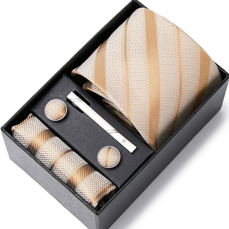 Nouvelle Cravate pour Homme Six Pièces Affaires Mariage Cravate pour Homme