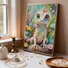 5D DIY Frameless Pearl Painting Lizard Pattern Painting Kit, Suitable for Home Living Room Bedroom and Other Wall Decoration Art Paintings