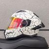 DOT ECE Certified Full Face Motorcycle Helmet Men Women ABS Shell Flip-Up Visor All-Season Use