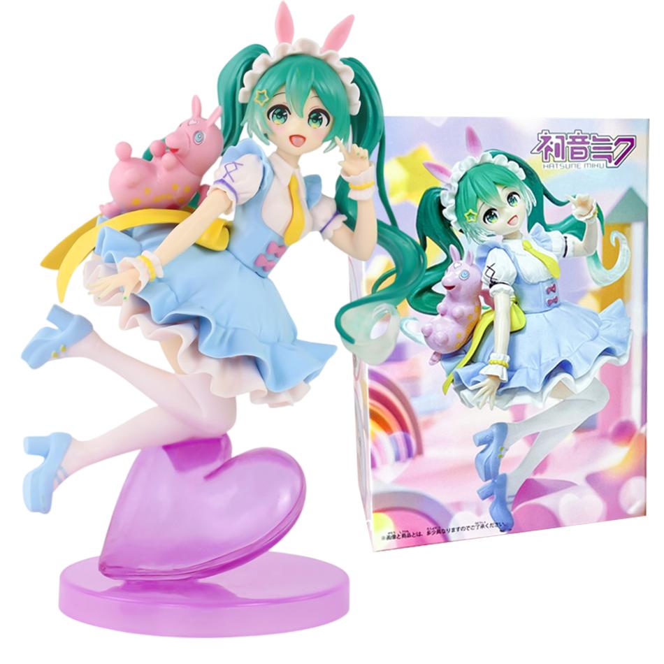 Anime Hatsune Miku Figure Fairy Tales Peripheral Collectible Models Decorative Decorations Children Kawaii Gift PVC Figurine