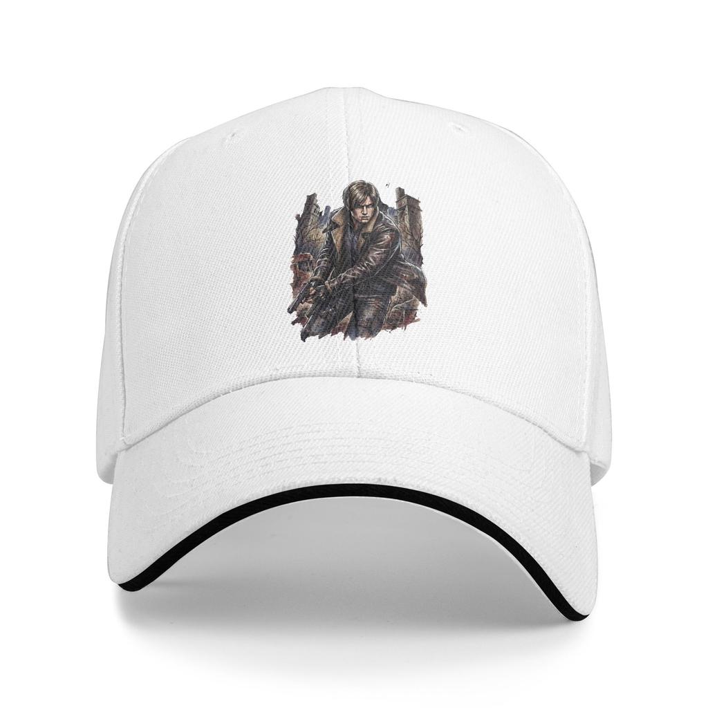 Residents Evils Requiem Leon Kennedy Raccoon City Guilt Portrait Baseball Cap Trucker Hat Summer Vintage Kpop Rock Baseball Caps