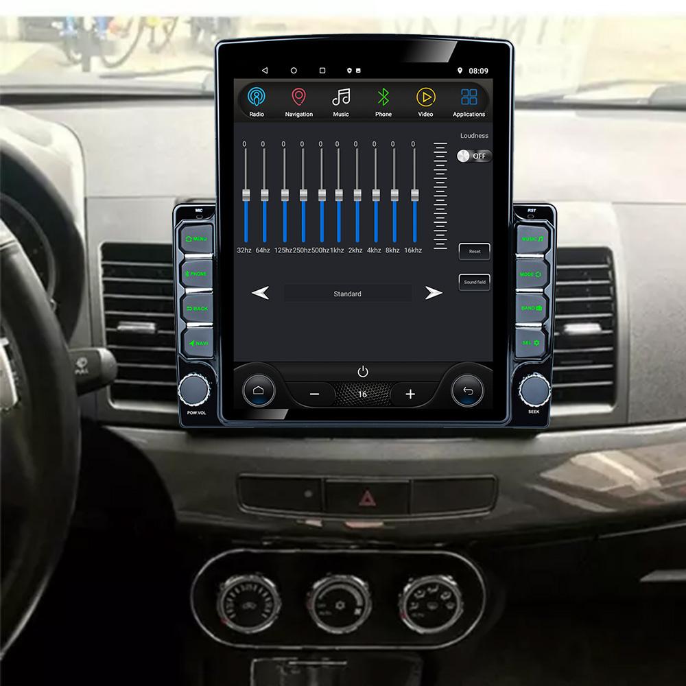 9.7" Vertical Style Tesla Screen Android 12.0 Car Radio For Mitsubishi Lancer 2008-2015 Multimedia Player GPS Navigation Screen