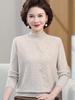 Autumn Pure Wool Plus Size Sweater for Middle-Aged & Elderly Women