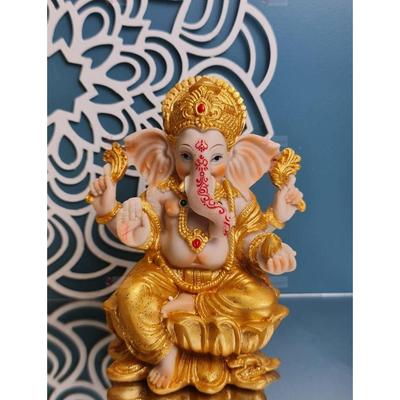 Ev, Ofis ve Pooja için Festival, Düğün ve Özel Günler için 1 Adet Premium Dekoratif Lord Ganesha Heykeli ve İdolleri