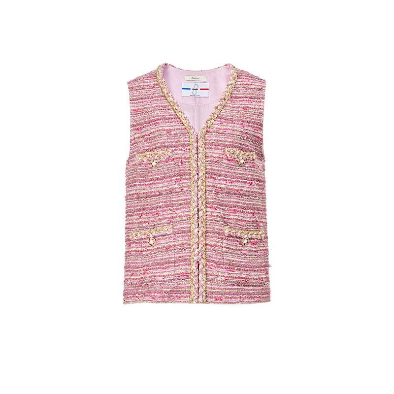 

Blacknini Fourth Anniversary/ Rose Luxury Collection ACT3 Handmade Workshop Tweed Classic Style Outwear Vest Shorts Vest (ACT3)(In stock) S