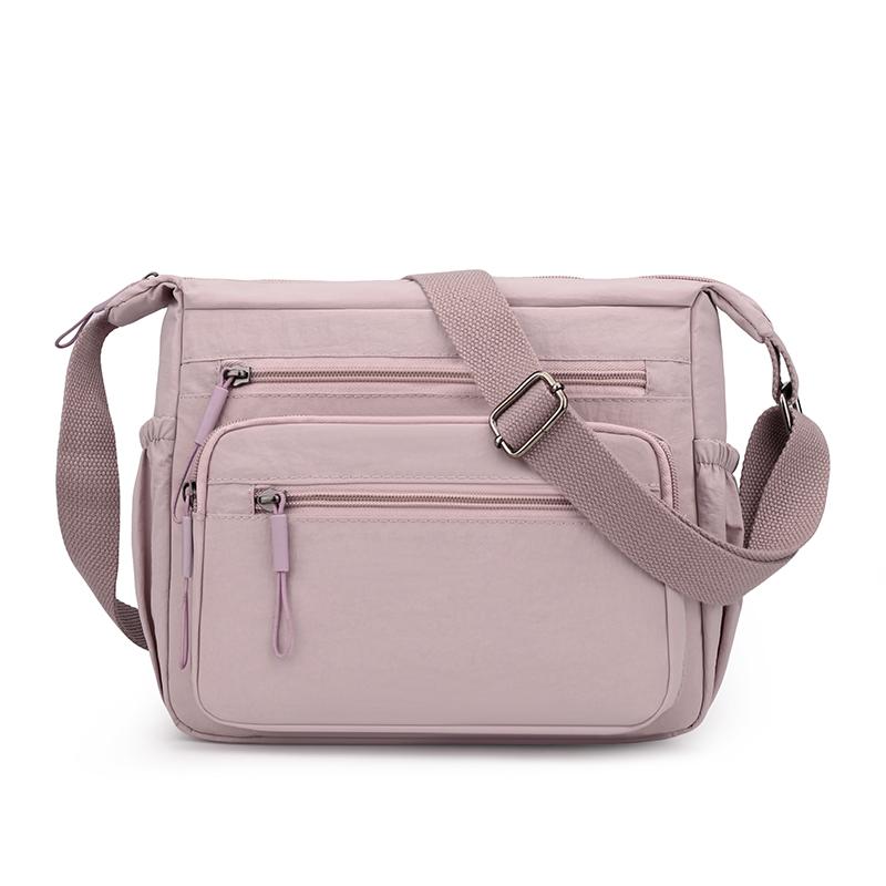 Women's Multi-layer Shoulder Bag Nylon Water-repellent Large Capacity Crossbody Bag Mother Bag