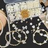Diy Necklace Loose Beads Handmade Pearl Set Beaded Accessories Bracelet Square Accessories Bracelet