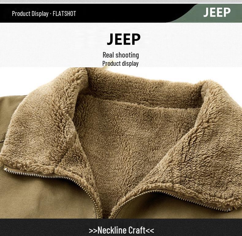 Men's Plus Velvet Double-Sided Lambswool Jacket - Large Size, Winter Warmth Coat