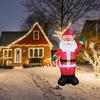 Large Blow Up Santa Claus Christmas Inflatable with LED Lights Windproof Decor for Outdoor Garden Yard Home