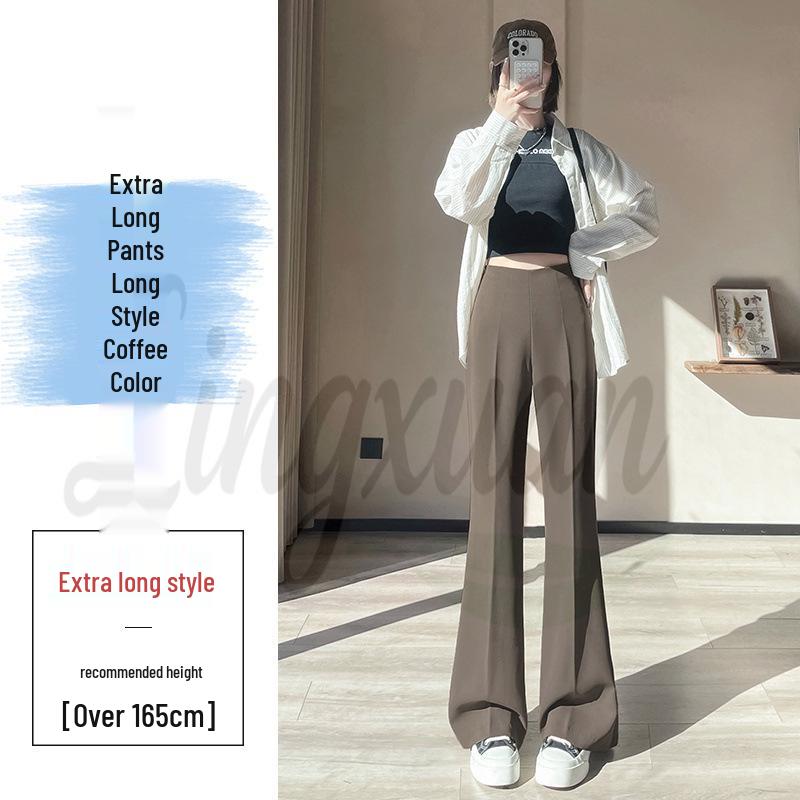 Spring 2026 Women's High Waist Slim Fit Wide Leg Flare Pants
