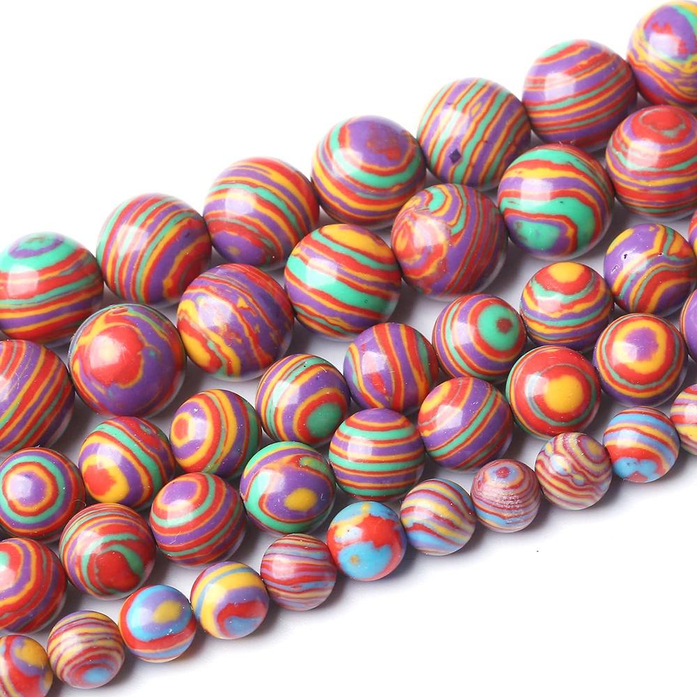 

Красная полоса Малахит Каменные бусины Круглые 15 нить Гладкие Свободные Разделительные бусины 4/6/8/10/12 мм для изготовления ювелирных изделий DIY Браслеты Аксессуары Dia 4mm