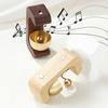 Magnetic Shopkeepers Bell C-shape Wooden Decorative Wind for Door Opening Door Bell Chime