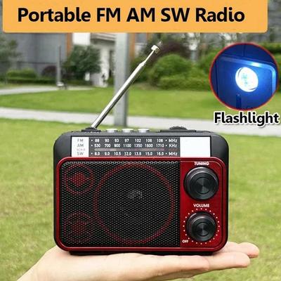 FM Radio Portable Bluetooth Stereo Wireless Speaker Supports TF Card USB Charging MP3 Music Player