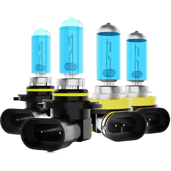 

Headlight Bulbs Fit For Mazda CX-9 2013-2015,9005 H11 High Low Beam Combo,Super Bright 5500K White Light High Performance Halogen Light Bulbs,4PCS Fit For Mazda CX-9 2013-2