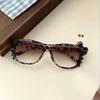 Kawaii Hello Kitty Leopard Print Eyeglass Frame Y2K Retro Eyewear Decoration Unisex Anime Costume Props Reading Decor Gift