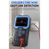 Multimeter Voltage Tester Ohmmeter with TFT Color Display for Live NCV Capacitance Live Test Battery Operated(Included)