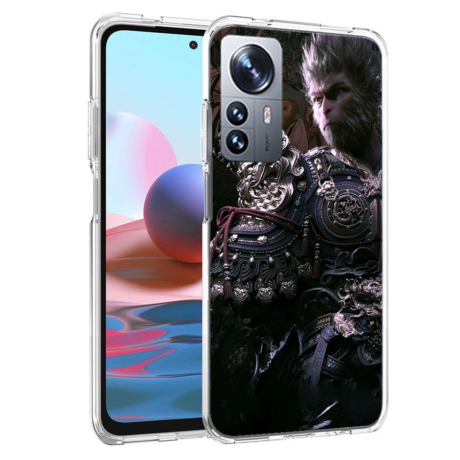 Black Myth Wu Kong Phone Case For Redmi Note 13 Pro Plus 14 Pro+ 12S 12 11S 11T 11E 11 10S 10 9S 9 Xiaomi Capa TPU