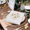 20Pcs Mr Mrs Paper Napkins Wedding Table Decoration Bronzing Cocktail Dessert Disposable Napkin Bridal Shower Party Supplies