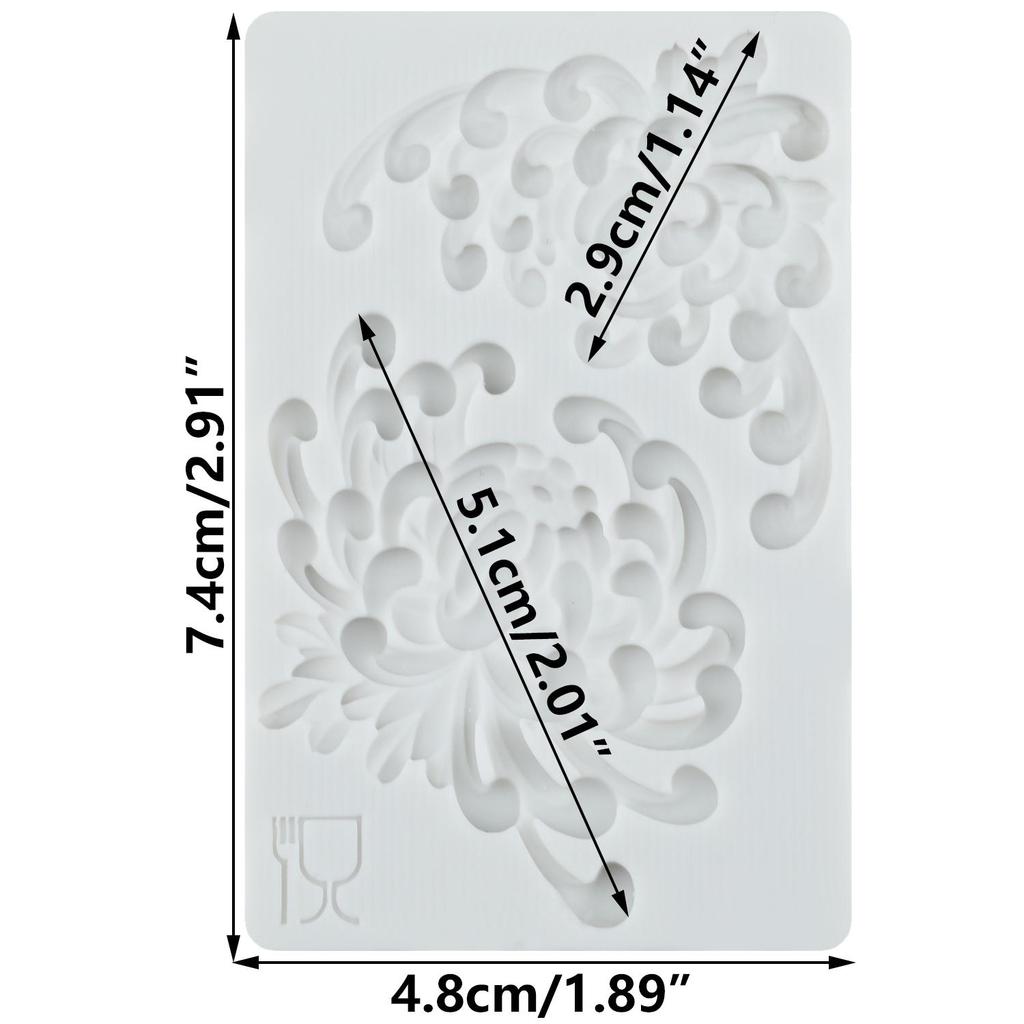 Chrysanthemum Silicone Mold Daisy Flower Fondant Molds Cake Decorating Tools Cupcake Topper Candy Sugar Craft Gum Paste Polymer Clay