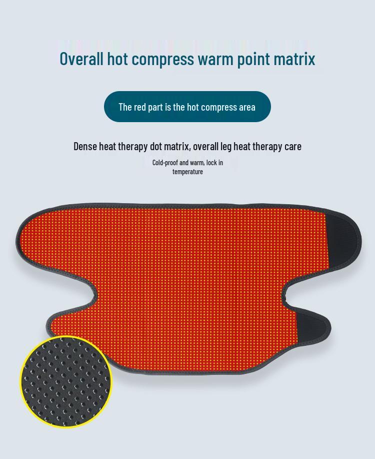 Magnetic Thermal Knee Protection Pads for Middle-Aged & Elderly with Adjustable Straps