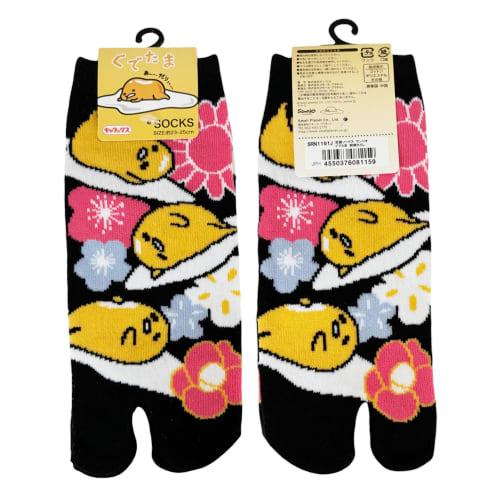 Small Planet Sanrio Tabi Socks, Gudetama, Japanese Pattern, Women's